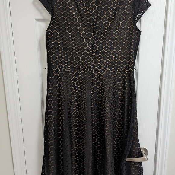 NWT Black Lace Dress - Black Label by Evan-Picone  12 - Picture 4 of 8